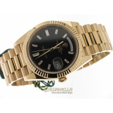 Rolex Day-Date 40mm Nero Baguette ref. 228238-0004 nuovo